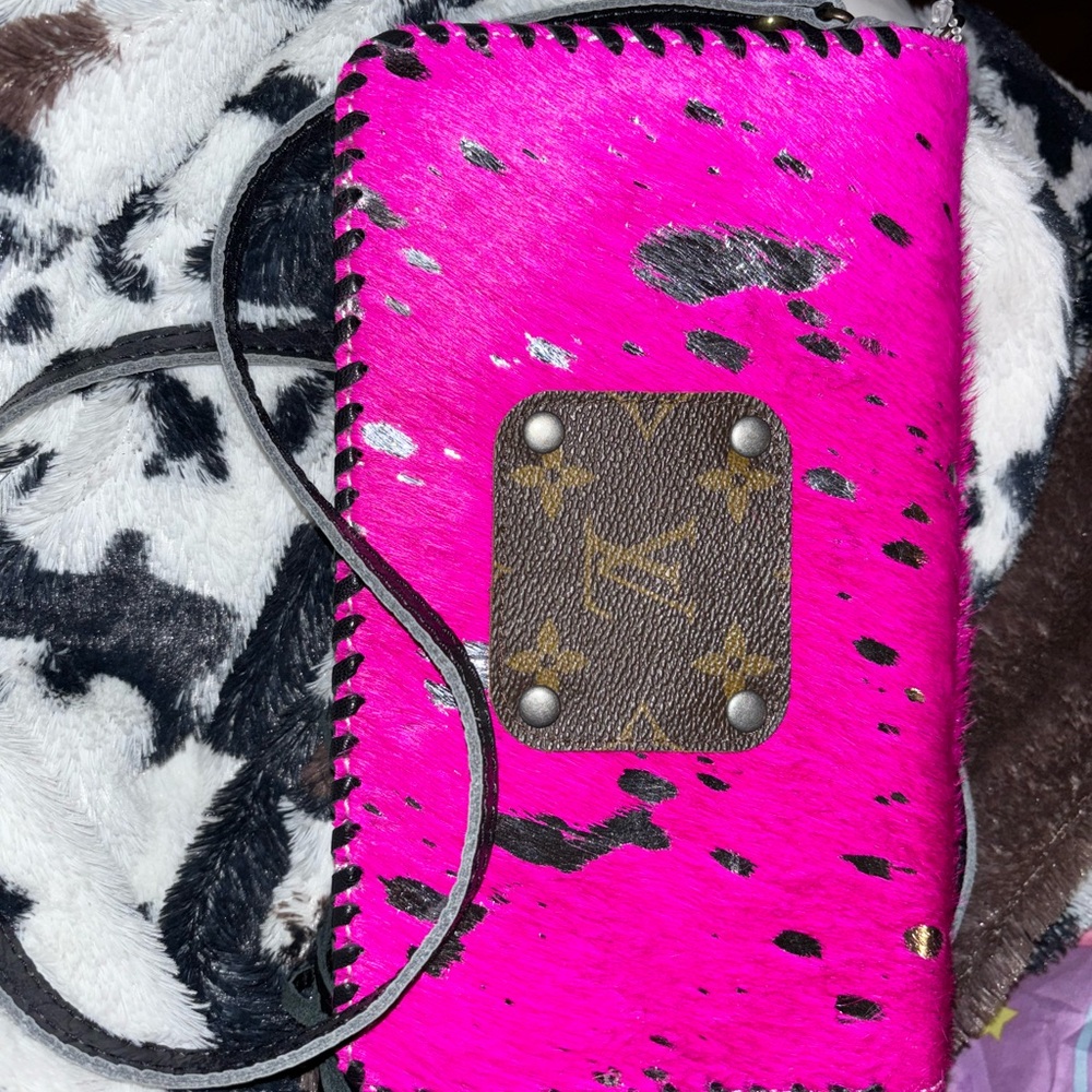 Pink and Black Animal Print Wallet